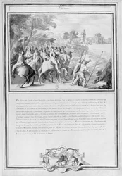 Louis II de Bourbon, Prince of Conde with his Brother, Armand de Bourbon, Prince of Conti and Henri II de Longueville Riding to Vincennes, 18th January